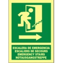 EV062 Escalera de emergencia 4 idiomas