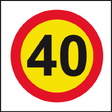SLG-12 SEÑAL OBRAS LIMITE 40km/h