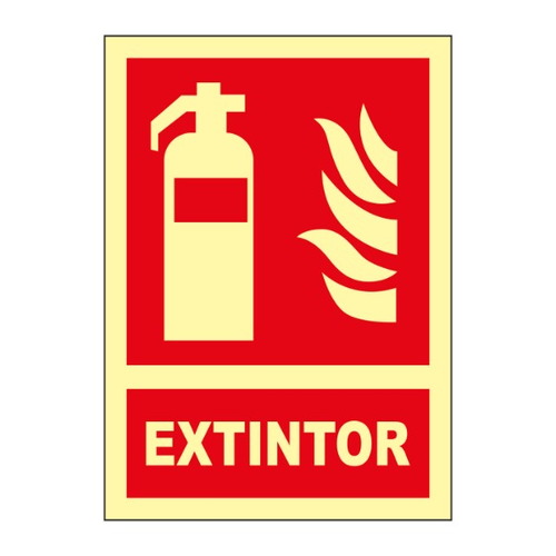 Señales fotoluminiscentes de indicación de elementos contra incendio o emergencia. Norma U.N.E. 23-035-4.