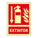 Extintor Flecha Inferior