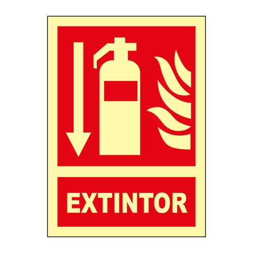 Señales fotoluminiscentes de indicación de elementos contra incendio o emergencia. Norma U.N.E. 23-035-4.