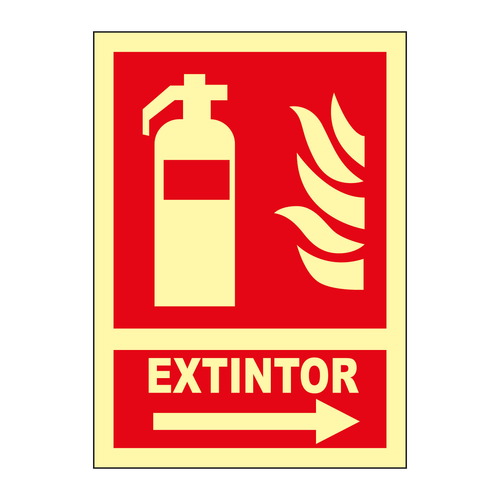 Señales fotoluminiscentes de indicación de elementos contra incendio o emergencia. Norma U.N.E. 23-035-4.