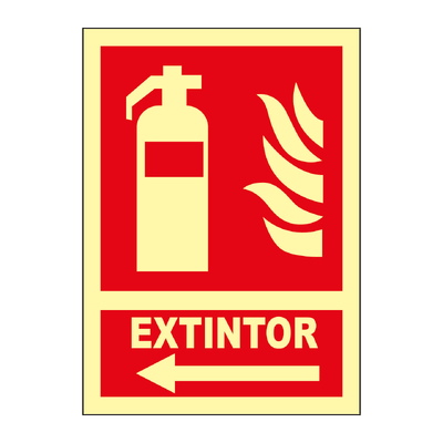 Señales de incendios Señales fotoluminiscentes de indicación de elementos contra incendio o emergencia. Norma U.N.E. 23-035-4.