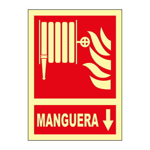 Señales fotoluminiscentes de indicación de elementos contra incendio o emergencia. Norma U.N.E. 23-035-4.