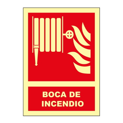 Señales de incendios Señales fotoluminiscentes de indicación de elementos contra incendio o emergencia. Norma U.N.E. 23-035-4.