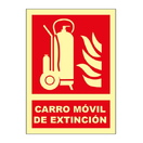 Carro móvil de extinción