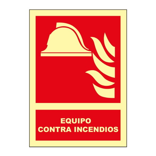Señales fotoluminiscentes de indicación de elementos contra incendio o emergencia. Norma U.N.E. 23-035-4.