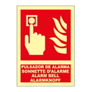 Pulsador de Alarma varios idiomas