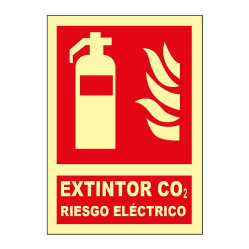 Señales fotoluminiscentes de indicación de elementos contra incendio o emergencia. Norma U.N.E. 23-035-4.