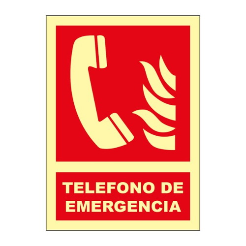 Señales fotoluminiscentes de indicación de elementos contra incendio o emergencia. Norma U.N.E. 23-035-4.
