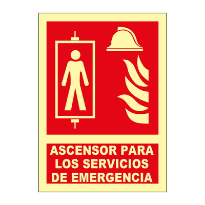 Señales fotoluminiscentes de indicación de elementos contra incendio o emergencia. Norma U.N.E. 23-035-4.