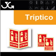 Señales tipo Tríptico de medidas A4