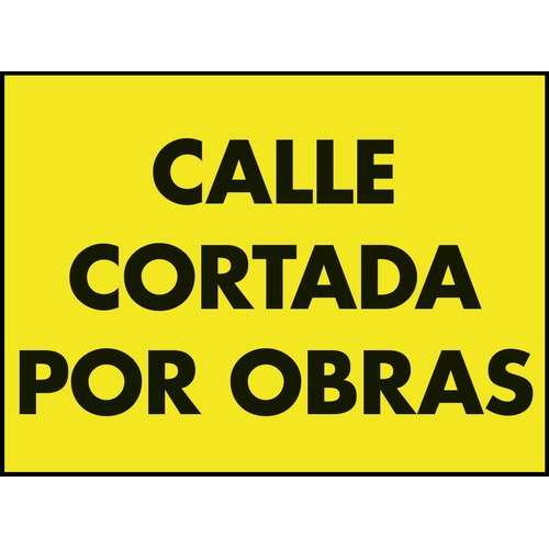 Carteles fabricados en polipropileno celular de 3,5mm. Disponible en medidas de 700x500mm y de 1000x700mm