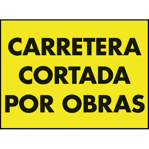 Carteles fabricados en polipropileno celular de 3,5mm. Disponible en medidas de 700x500mm y de 1000x700mm