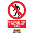 SEP-10 - Prohibido el paso a toda persona ajena