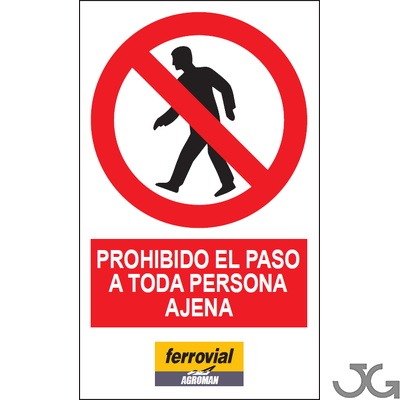 Señalización ESTÁNDAR PERSONALIZADA de 30 x 50 cm Señalización ESTÁNDAR PERSONALIZADA de 30 x 50 cm