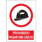 SP852 Prohibido pasar sin casco
