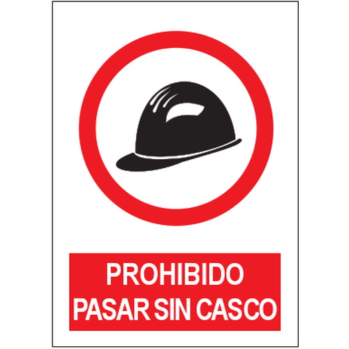 Señales de prohibición. Disponibles en poliestireno blanco de 1mm, vinilo adhesivo y aluminio blanco de 0,8mm. Medidas: 210x290mm, 300x400mm, 400x600mm.
