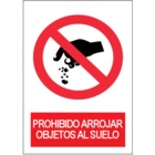 SP865 Prohibido arrojar objetos al suelos