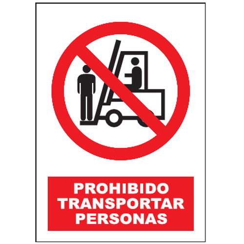 Señales de prohibición. Disponibles en poliestireno blanco de 1mm, vinilo adhesivo y aluminio blanco de 0,8mm. Medidas: 210x290mm, 300x400mm, 400x600mm.
