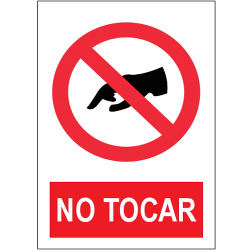Señales de prohibición. Disponibles en poliestireno blanco de 1mm, vinilo adhesivo y aluminio blanco de 0,8mm. Medidas: 210x290mm, 300x400mm, 400x600mm.