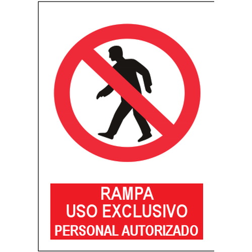 Señales de prohibición. Disponibles en poliestireno blanco de 1mm, vinilo adhesivo y aluminio blanco de 0,8mm. Medidas: 210x290mm, 300x400mm, 400x600mm.