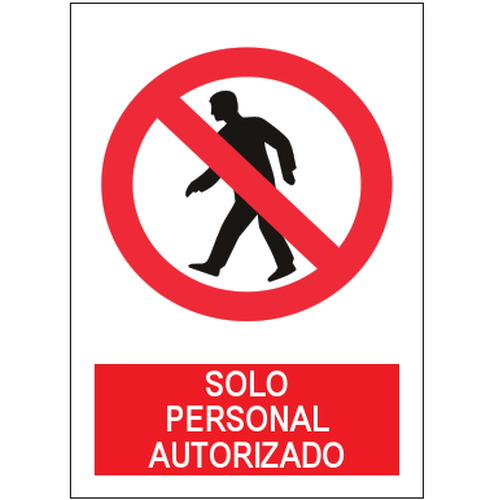 Señales de prohibición. Disponibles en poliestireno blanco de 1mm, vinilo adhesivo y aluminio blanco de 0,8mm. Medidas: 210x290mm, 300x400mm, 400x600mm.