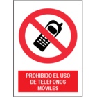 SP880 Prohibido el uso de teléfonos móviles