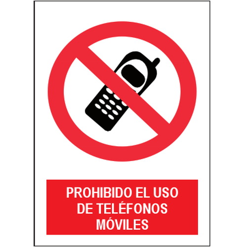 Señales de prohibición. Disponibles en poliestireno blanco de 1mm, vinilo adhesivo y aluminio blanco de 0,8mm. Medidas: 210x290mm, 300x400mm, 400x600mm.