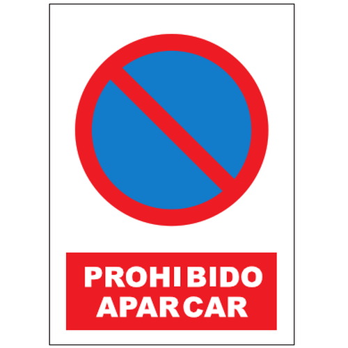 Señales de prohibición. Disponibles en poliestireno blanco de 1mm, vinilo adhesivo y aluminio blanco de 0,8mm. Medidas: 210x290mm, 300x400mm, 400x600mm.