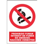 SP890 Prohibido fumar, interdit de fumer, no smoking, rauchen verboten