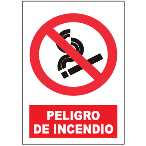 Señales de prohibición. Disponibles en poliestireno blanco de 1mm, vinilo adhesivo y aluminio blanco de 0,8mm. Medidas: 210x290mm, 300x400mm, 400x600mm.