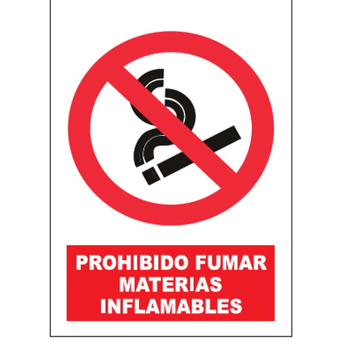 Señales de prohibición. Disponibles en poliestireno blanco de 1mm, vinilo adhesivo y aluminio blanco de 0,8mm. Medidas: 210x290mm, 300x400mm, 400x600mm.