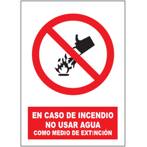 Señales de prohibición. Disponibles en poliestireno blanco de 1mm, vinilo adhesivo y aluminio blanco de 0,8mm. Medidas: 210x290mm, 300x400mm, 400x600mm.