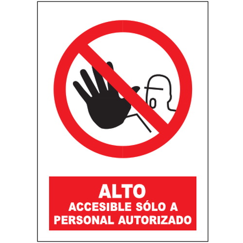 Señales de prohibición. Disponibles en poliestireno blanco de 1mm, vinilo adhesivo y aluminio blanco de 0,8mm. Medidas: 210x290mm, 300x400mm, 400x600mm.