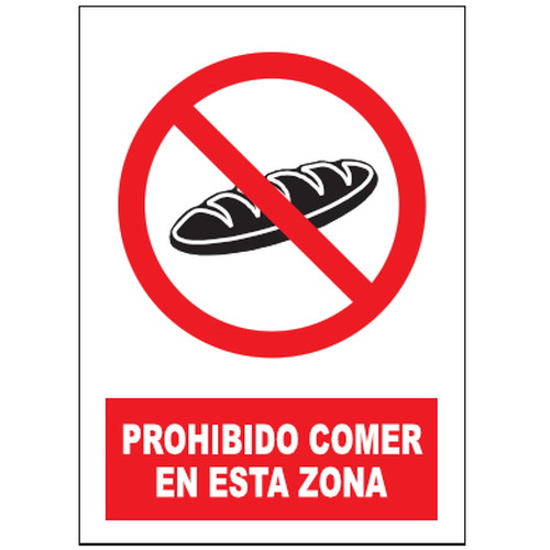 Señales de prohibición. Disponibles en poliestireno blanco de 1mm, vinilo adhesivo y aluminio blanco de 0,8mm. Medidas: 210x290mm, 300x400mm, 400x600mm.