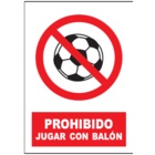 SP918 Prohibido jugar con balón