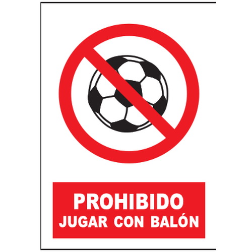 Señales de prohibición. Disponibles en poliestireno blanco de 1mm, vinilo adhesivo y aluminio blanco de 0,8mm. Medidas: 210x290mm, 300x400mm, 400x600mm.
