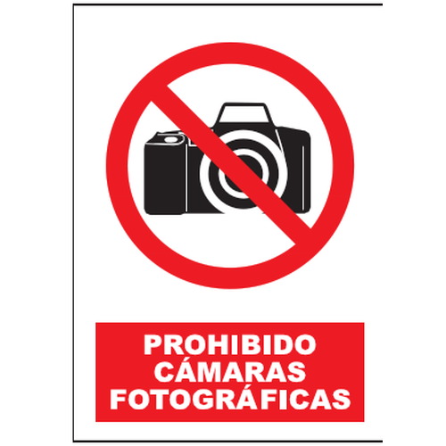Señales de prohibición. Disponibles en poliestireno blanco de 1mm, vinilo adhesivo y aluminio blanco de 0,8mm. Medidas: 210x290mm, 300x400mm, 400x600mm.