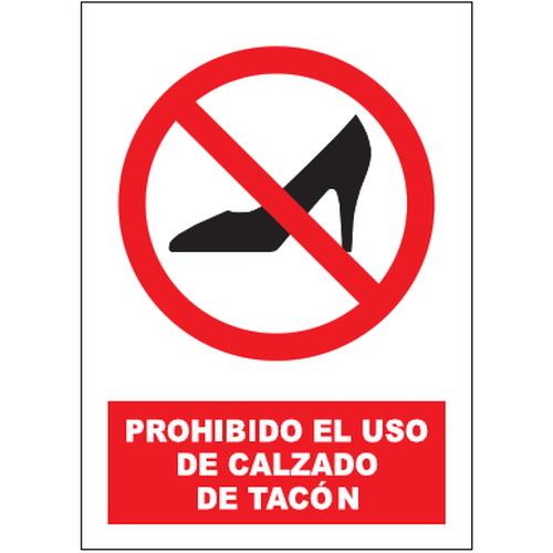 Señales de prohibición. Disponibles en poliestireno blanco de 1mm, vinilo adhesivo y aluminio blanco de 0,8mm. Medidas: 210x290mm, 300x400mm, 400x600mm.