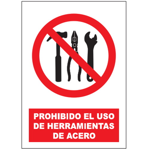 Señales de prohibición. Disponibles en poliestireno blanco de 1mm, vinilo adhesivo y aluminio blanco de 0,8mm. Medidas: 210x290mm, 300x400mm, 400x600mm.