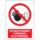 SP926 Entrada prohibida a personas no autorizadas