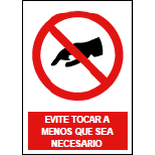Señales de prohibición. Disponibles en poliestireno blanco de 1mm, vinilo adhesivo y aluminio blanco de 0,8mm. Medidas: 210x290mm, 300x400mm, 400x600mm.