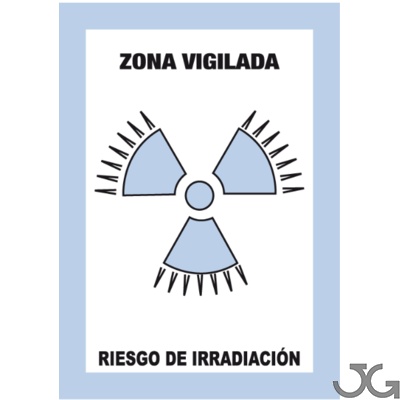 ☢ Estas señales se utilizan en espacios donde se manipulen o almacenen radionucleidos o se disponga de generadores de radiaciones ionizantes. Estos espacios deben estar perfectamente delimitados y señalizados según lo establecido en la norm