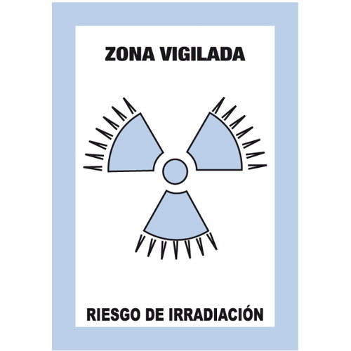 ☢ Estas señales se utilizan en espacios donde se manipulen o almacenen radionucleidos o se disponga de generadores de radiaciones ionizantes. Estos espacios deben estar perfectamente delimitados y señalizados según lo establecido en la norm