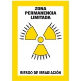 Zona de permanencia limitada Riesgo de irradiación RA10