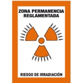 Zona de permanencia reglamentada Riesgo de irradiación RA14