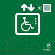 Señal Braille PVC Clase A Ascensor en movimiento