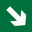 Señal Braille PVC Clase A Flecha oblicua