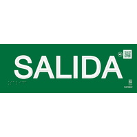 PVC Fotoluminiscente Clase A Braille 297x105mm BR-0249 Señal Braille PVC Clase A Salida